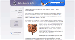 Desktop Screenshot of colonhealthinfo.com