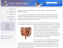 Tablet Screenshot of colonhealthinfo.com